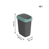 Skraldespand Rotho Twist Green Grn Plastik 10 L #2