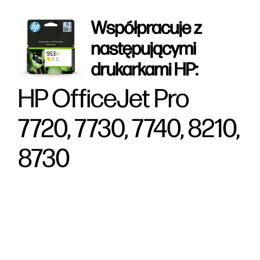 HP Original 953XL-blkpatron med hj kapacitet, gul #2