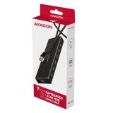 Axagon HUE-F7A 7x USB 3.2 Gen 1 ALU FLAT hub micro power IN 1m USB-A USB 3.2 Gen 1 (3.1 Gen 1) Type-A 5000 Mbit/s Sort #9