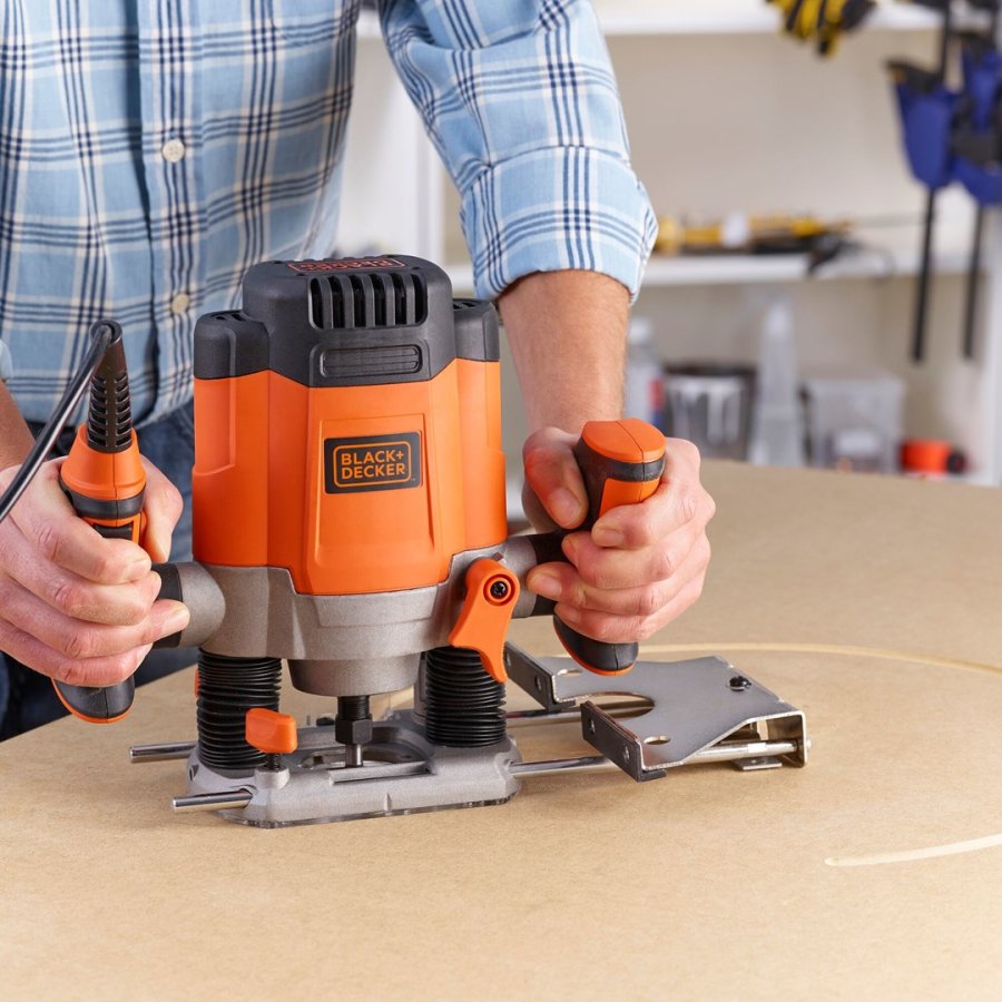 Black & Decker KW1200EKA-QS router og overfrser Sort, Gr, Orange #4