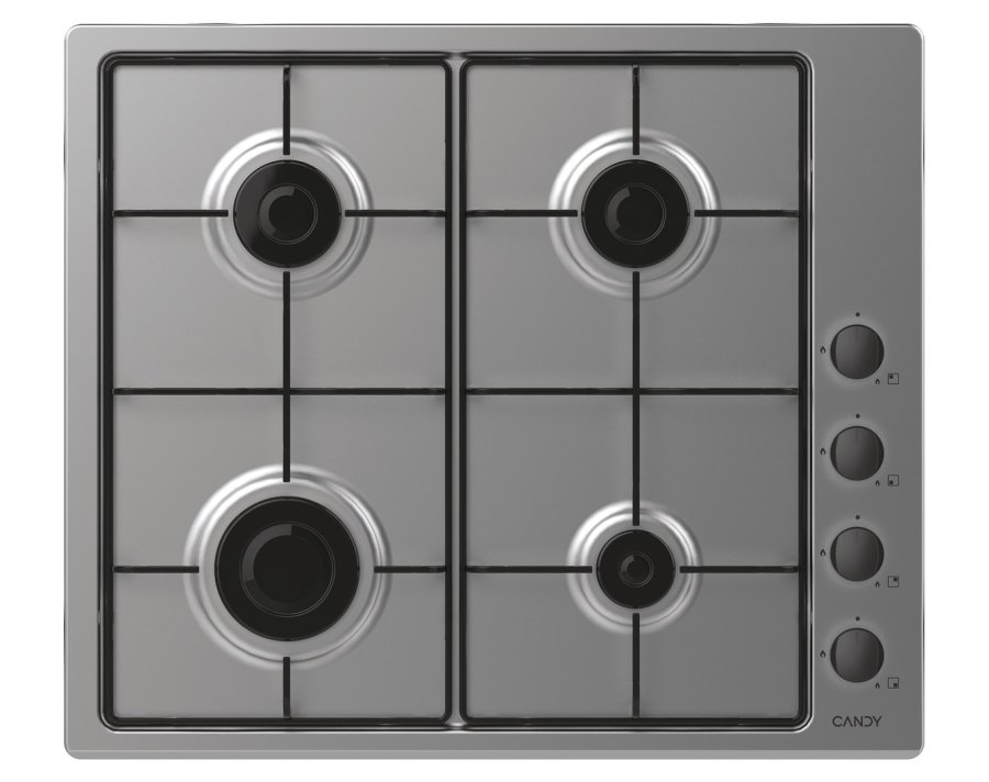 Candy Smart CHW6LBX/4U Rustfrit stl Indbygget 60 cm Gaskomfur 4 zone(s) #1