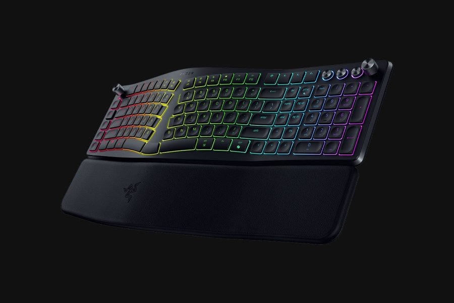 Razer Pro Type Ergo tastatur Universel USB + RF Wireless + Bluetooth QWERTY US engelsk Sort #7