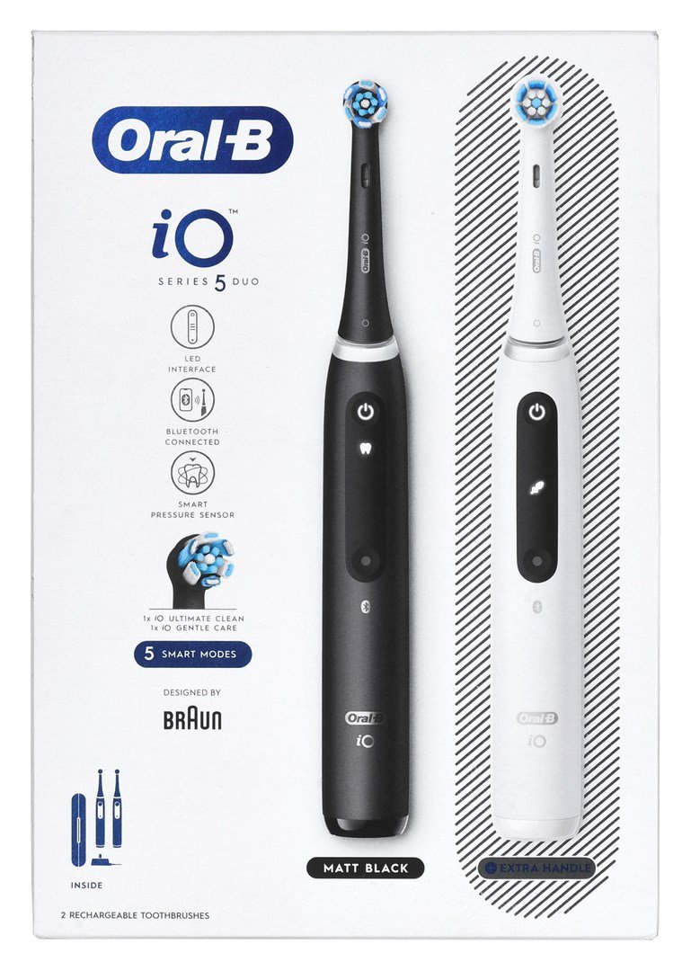 Braun Oral-B iO5 Duo Matt Black/Quite White elektrisk tandbrste #14