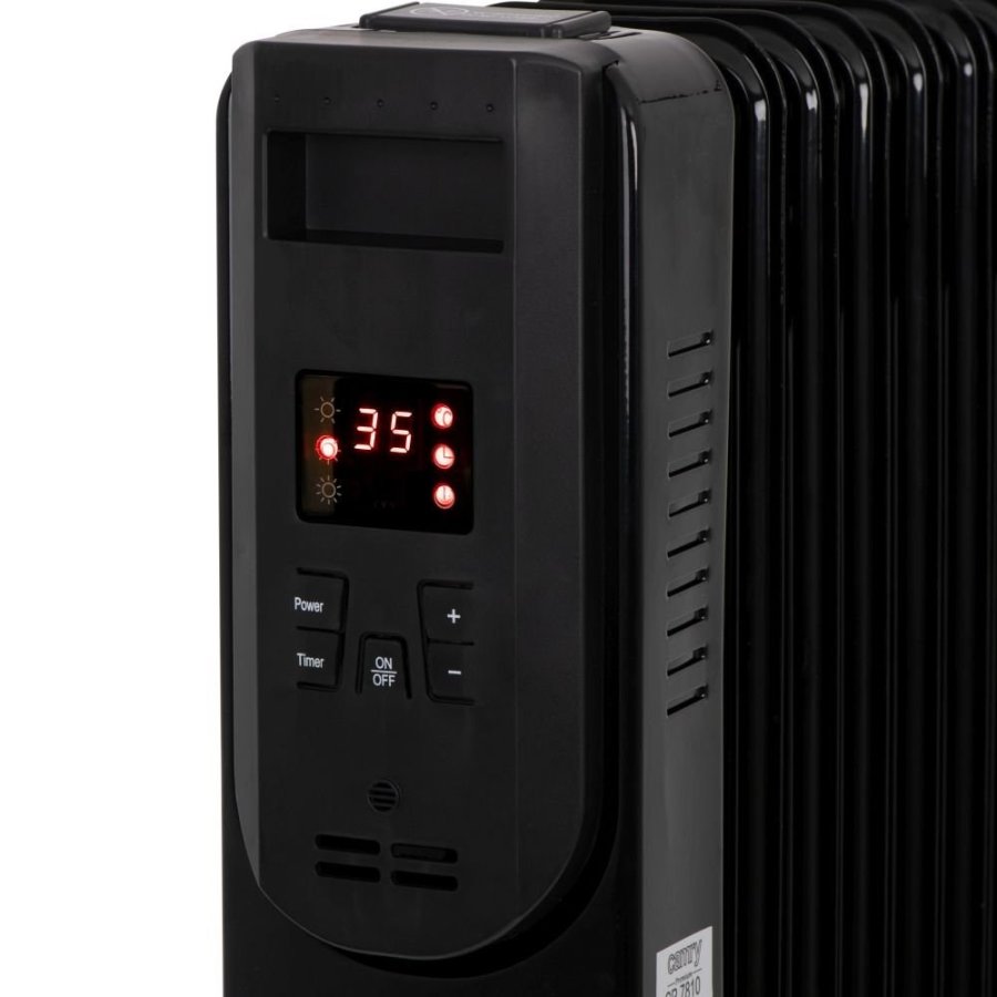 Elektrisk olievarmer med fjernbetjening CAMRY CR 7812, 7 finner, 1500 W sort #9