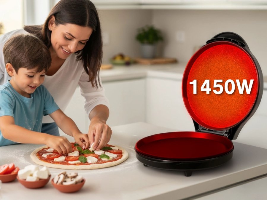 ELDOM ST1000 PIZZAMASKINE 1450W SORT #12