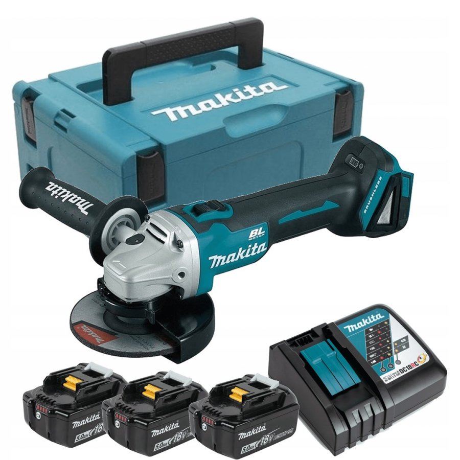18V batteridrevet vinkelsliber MAKITA DGA504RT3J #1