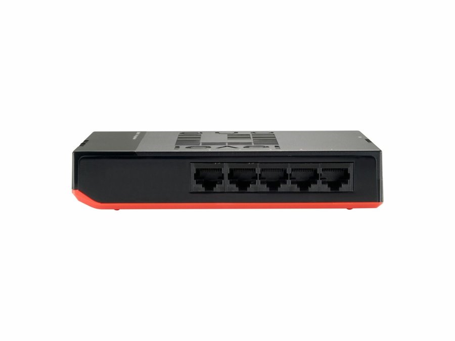 LevelOne GSW-0507 netv�rksswitch Ikke administreret Gigabit Ethernet (10/100/1000) Sort, R�d #4