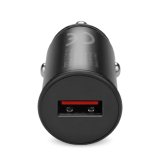 Car charger 1 X USB QC3.0 18W black + cable USB-C 1m #2