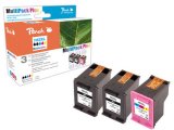 Peach 0F319640 bl�kpatron 3 stk Sort, Bl�, Magenta, Gul #1