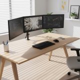 Maclean-holder til 3 sk�rme, gasfjeder, 17�-27�, 2-8 kg, sort, MC-137 #3