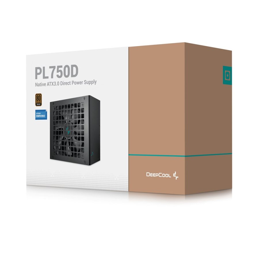 DeepCool PL750D enhed til str�mforsyning 750 W 20+4 pin ATX ATX Sort #9