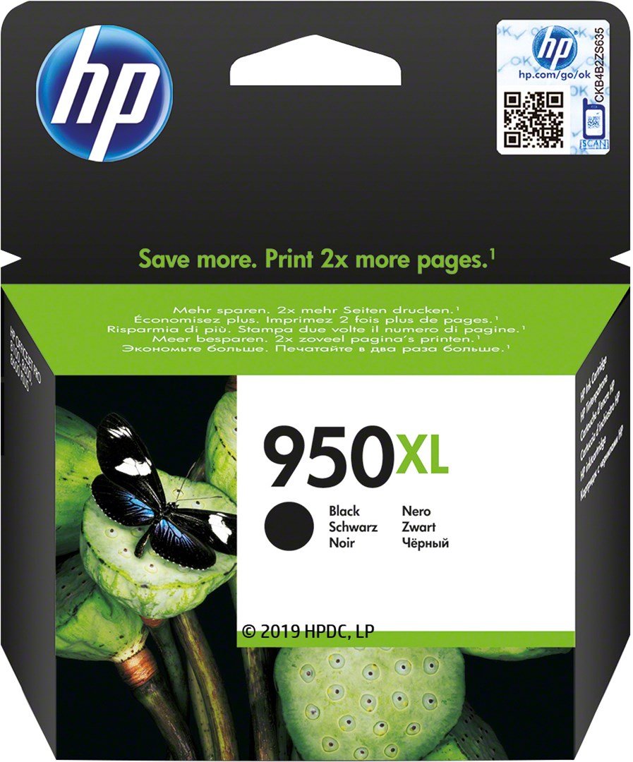 HP Original 950XL-blkpatron med hj kapacitet, sort #1
