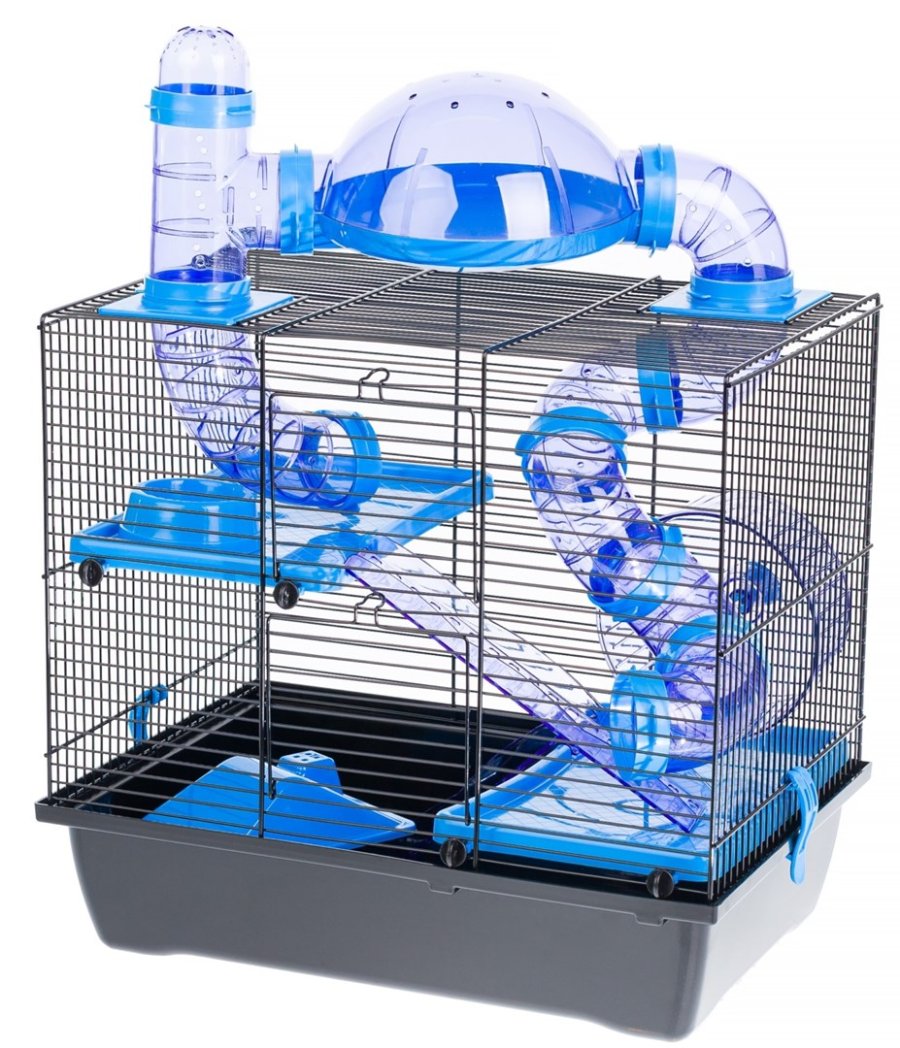 INTER-ZOO Rocky + Terrace blue - bur til en hamster #1