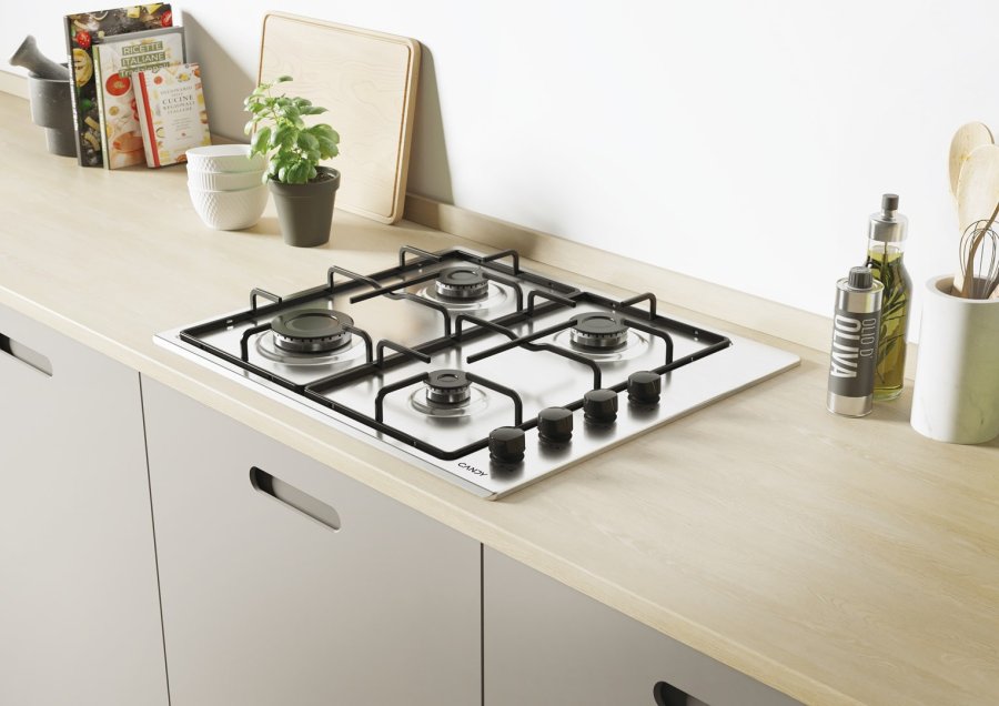 Candy Smart CHW6LBX/4U Rustfrit stl Indbygget 60 cm Gaskomfur 4 zone(s) #4