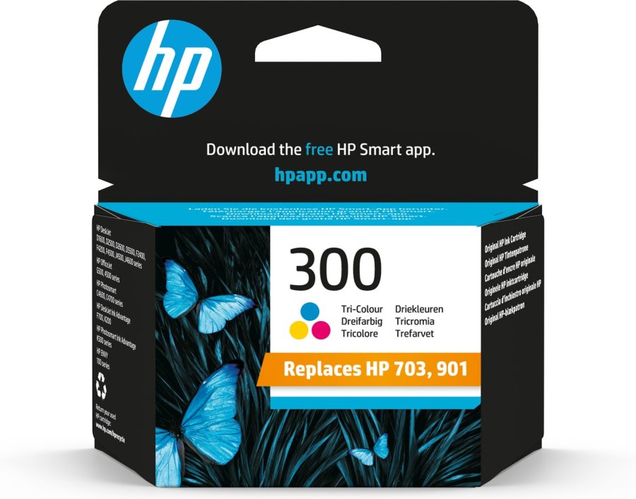 HP Original 300-blkpatron, trefarvet #1