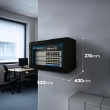 Extralink LITE 4U 530X400 WALL-MOUNTED RACKMOUNT CABINET BLACK Fritst�ende/v�g-/gulvmonteret stativ Sort #11