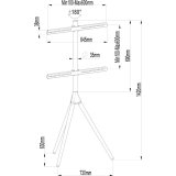 Techly ICA-TR50 tv-beslag 165,1 cm (65