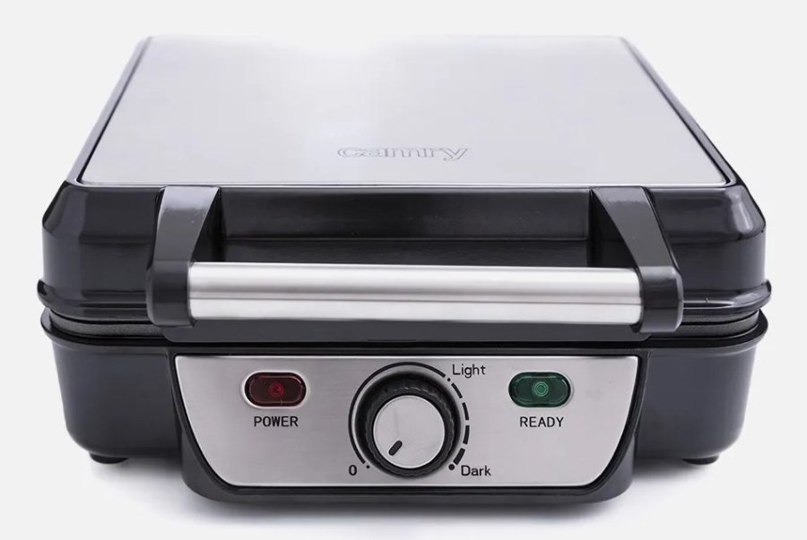 Fabrilamp P032CR3025 vaffeljern 2 vaffel/vafler 1500 W Sort, Nikkel #57