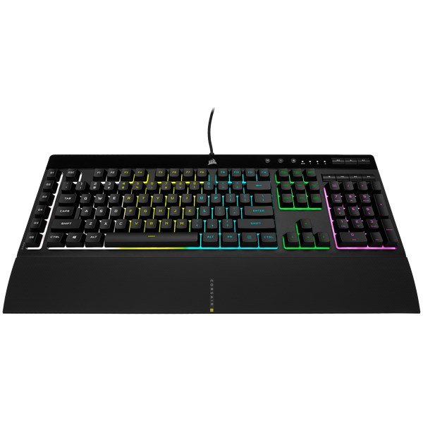 Corsair | Rubber Dome | K55 RGB PRO | Gaming keyboard | Gaming Keyboard | RGB LED light | US | Wired | Black #11