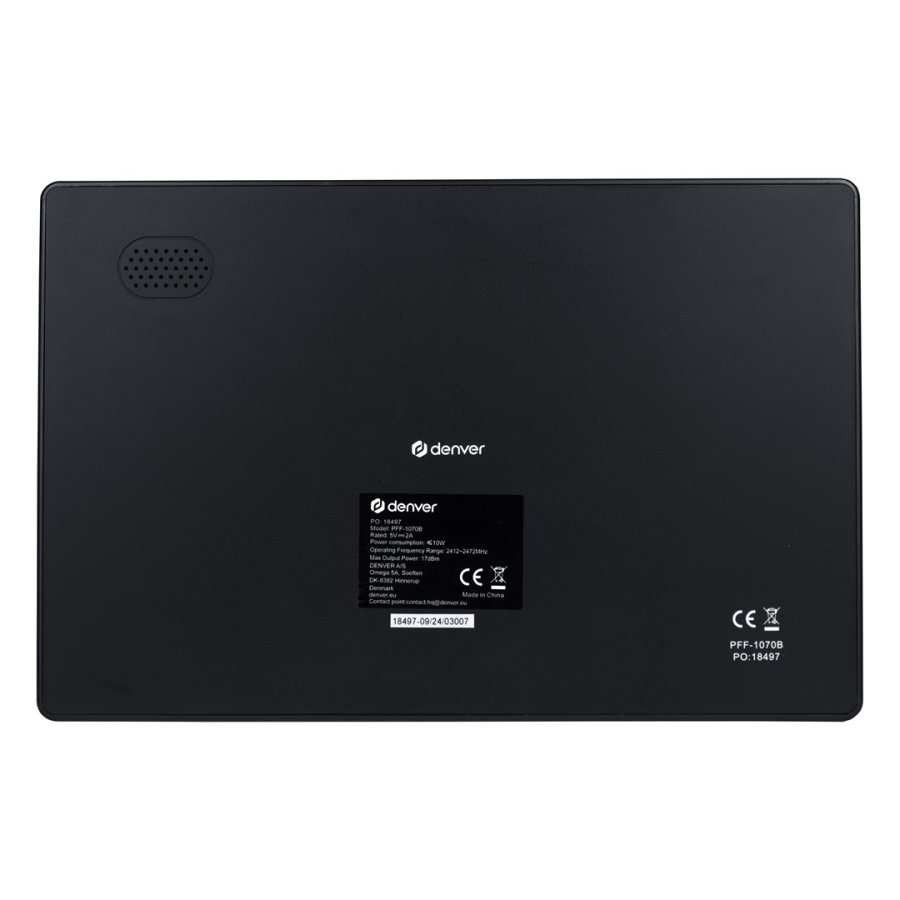 Denver PFF-1070B digital fotoramme Sort 25,6 cm (10.1