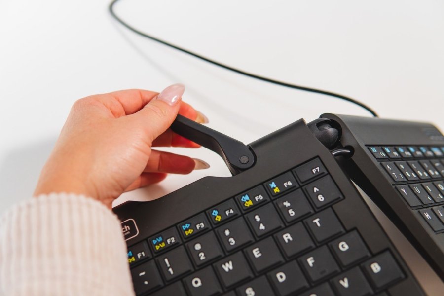 BakkerElkhuizen Goldtouch Travel Go2 Wired tastatur Kontor USB QWERTZ Tysk Sort #7