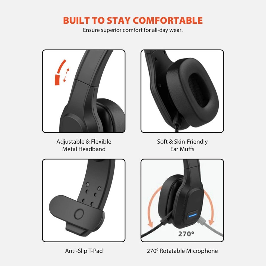 Bluetooth headset med mikrofon AudioCore AC864 #8