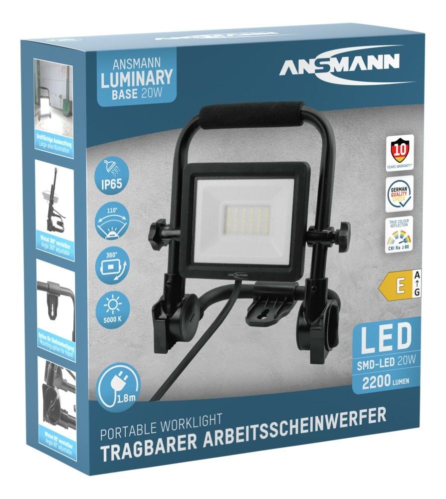 Ansmann FL20W-AC Sort LED 20 W #16