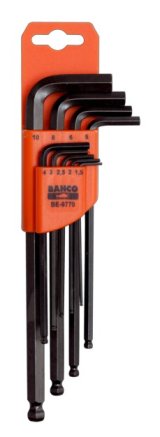 Bahco Unbrako-nglest, den lange ende er forsynet med kugle, metrisk #1