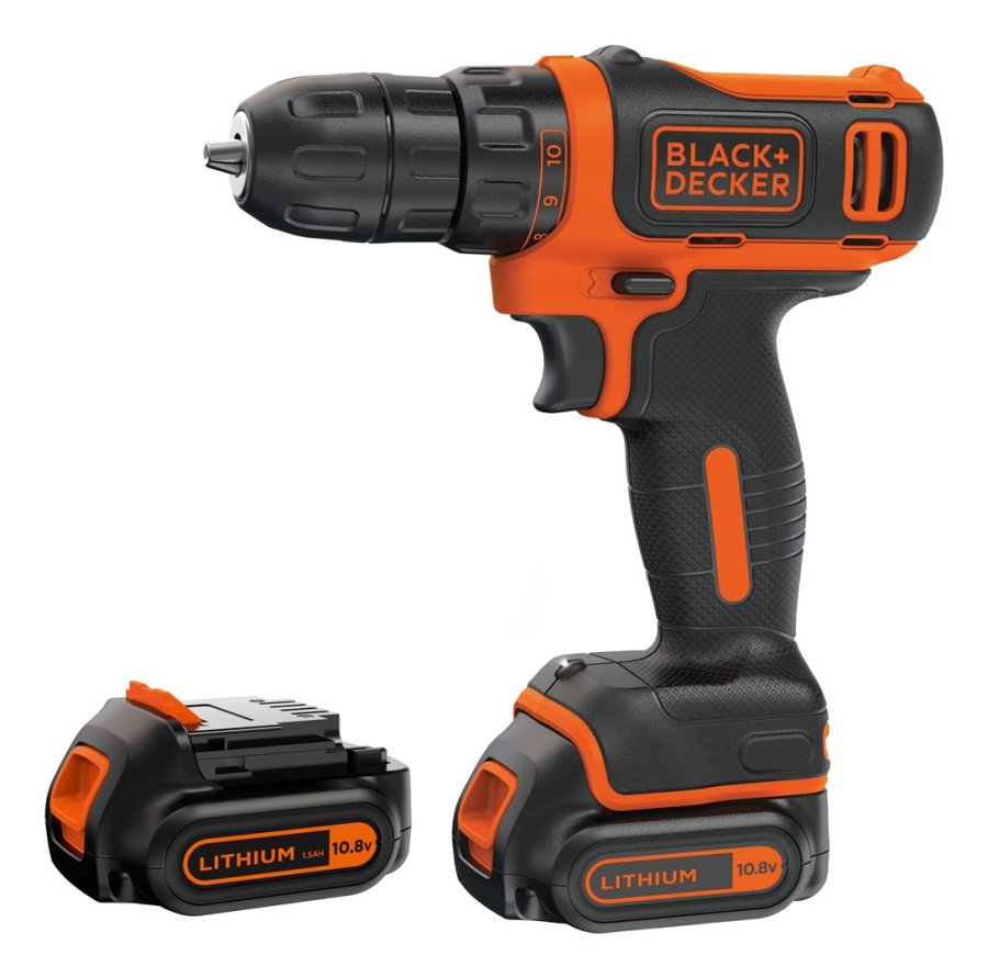 Black & Decker BDCDD12KB-QW bor Nglefri Sort, Orange #1