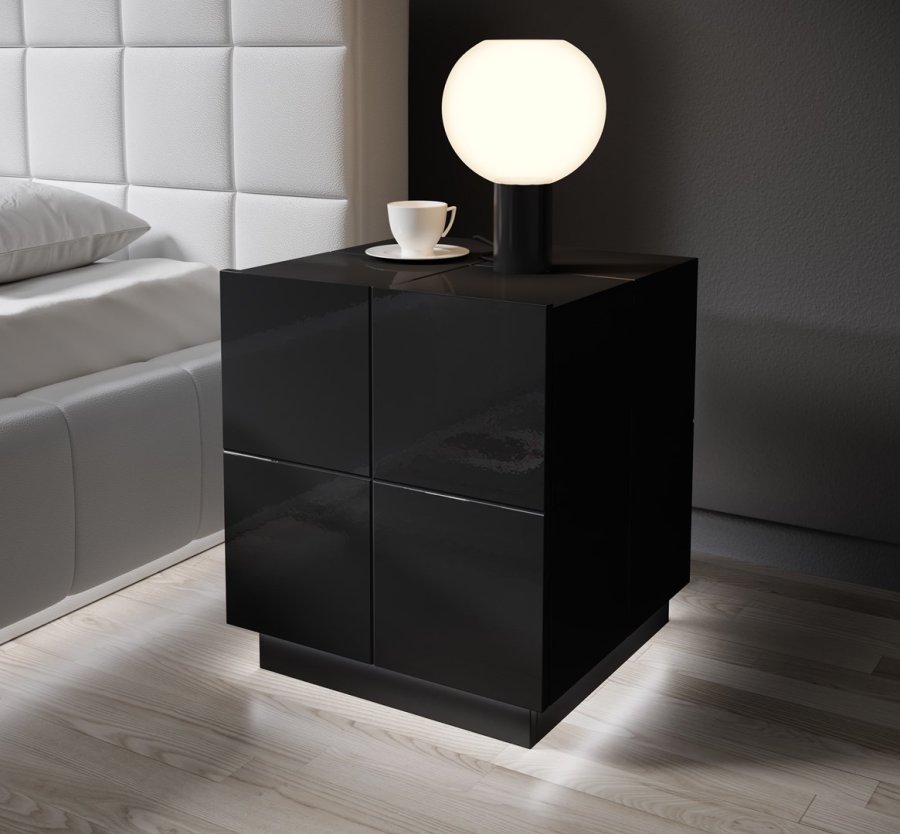 Cama REJA SZF CZ sengelampe & sengebord 1 skuffe(r) Sort #6