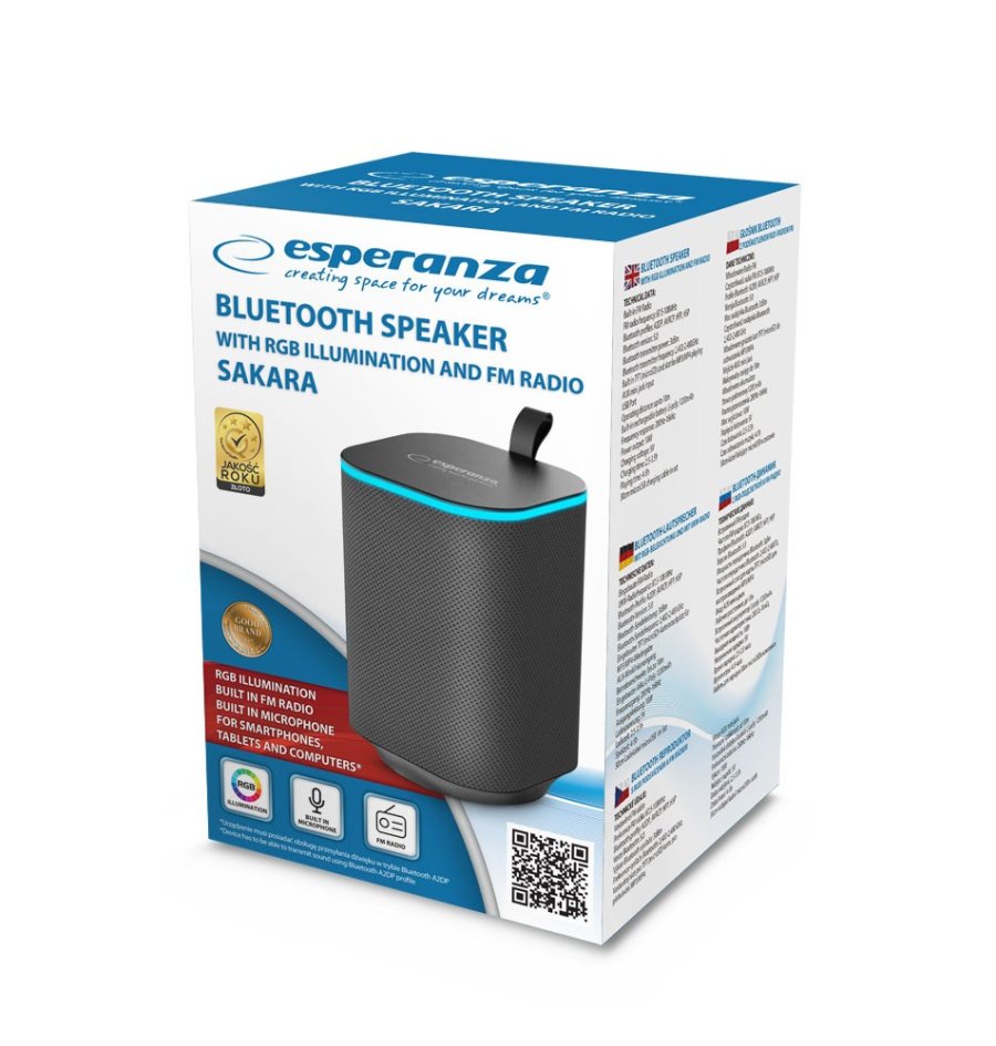 Brbare Bluetooth-hjttalere Esperanza EP155  Sort #2