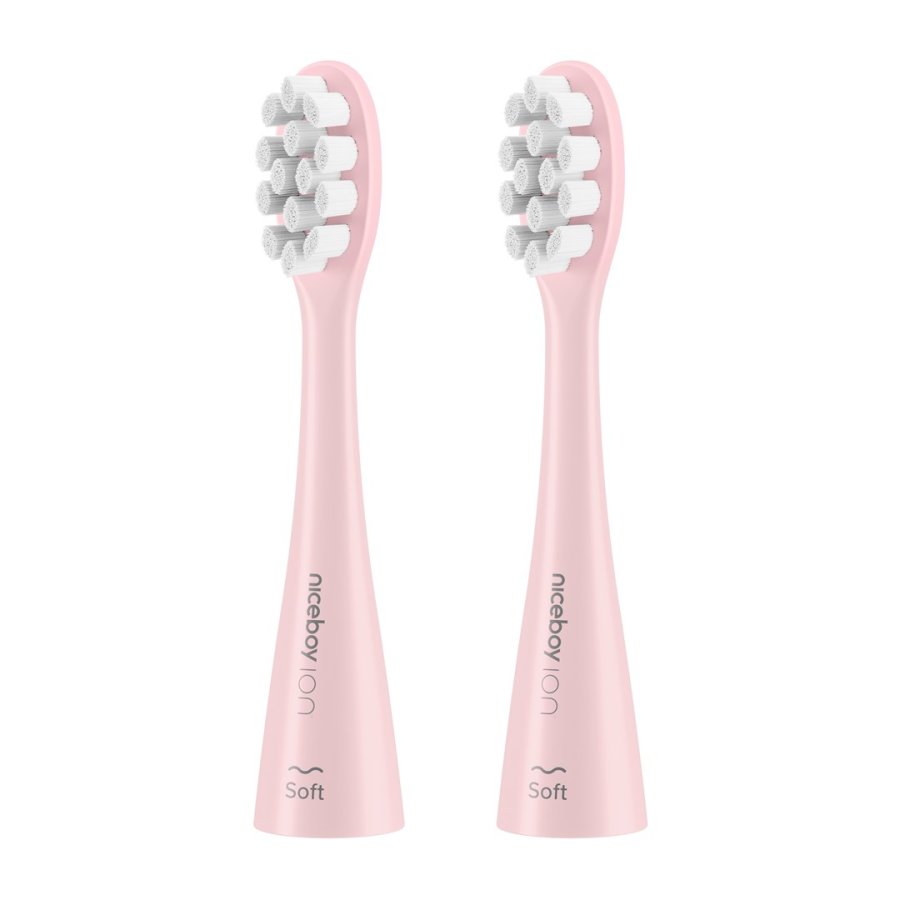 Niceboy SONICPINK b�rstehoved til elektrisk tandb�rste 2 stk Lyser�d #1