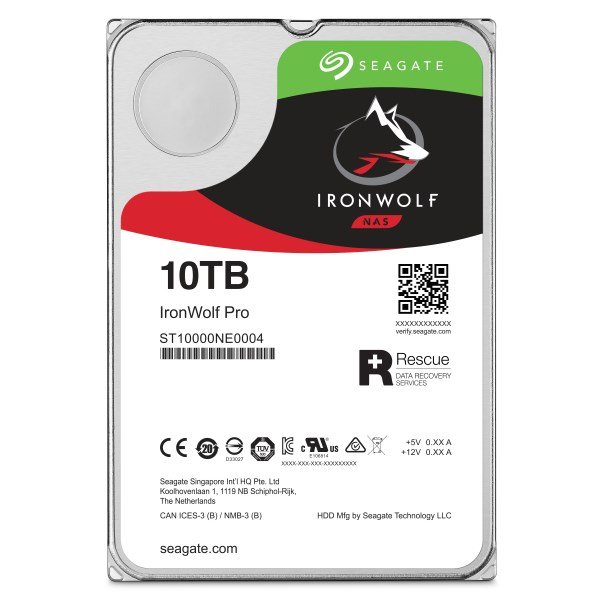 Seagate IronWolf Pro harddisk 10 TB 256 MB 3.5