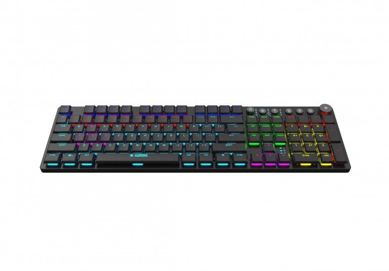 iBox AURORA K-6 tastatur Universel RF trdls + Bluetooth QWERTY Engelsk Sort #6