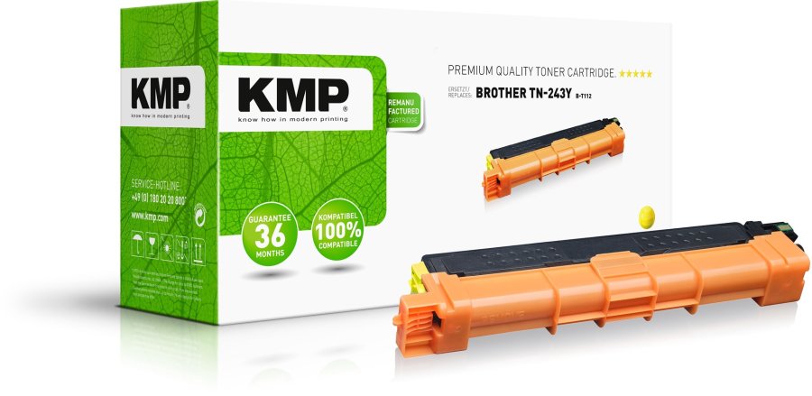 KMP 1268,0009 tonerpatron 1 stk Kompatibel Gul #1