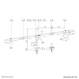 Neomounts DS60-600BL3 skrmbeslag og -stativer 68,6 cm (27
