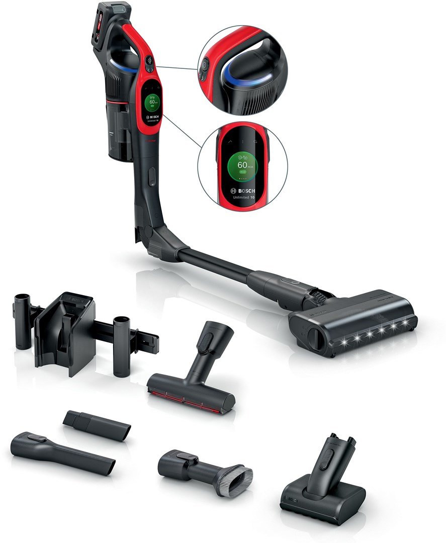 Bosch BCS1041PET stav stvsuger & elektrisk kost Stick vakuum Batteri Dry HEPA Posels 0,4 L 23,5 W Sort, Rd 4 At #1