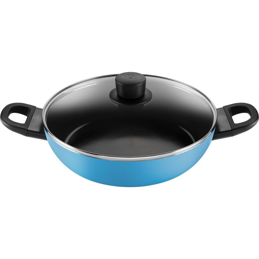 BALLARINI CAPRERA Patelnia głęboka 2H z pokrywką 28 cm niebieska #4