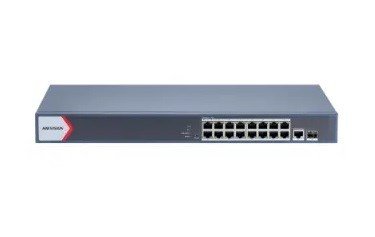 Hikvision DS-3E1518P-EI netv�rksswitch Administreret Gigabit Ethernet (10/100/1000) Str�m over Ethernet (PoE) Gr� #1