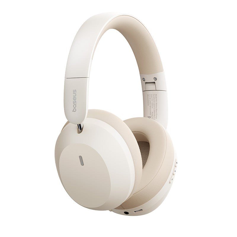 Baseus Bass 35 Max Hovedtelefoner Kabel & trdls Headset Musik USB Type-C Bluetooth Beige #4