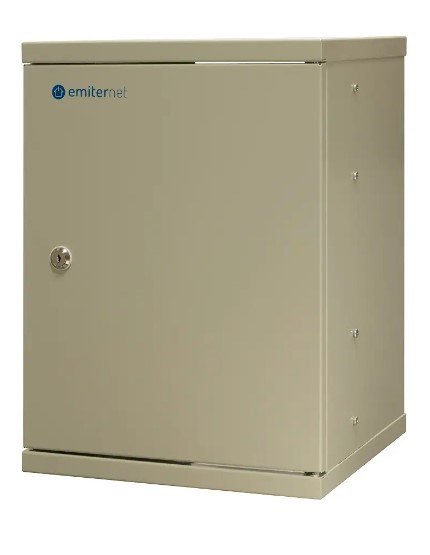 EMITERNET Single hanging cabinet 10'' 9U, sheet metal door, 325�330x445mm (width/depth/height) EM/SOHO-B-9U #2