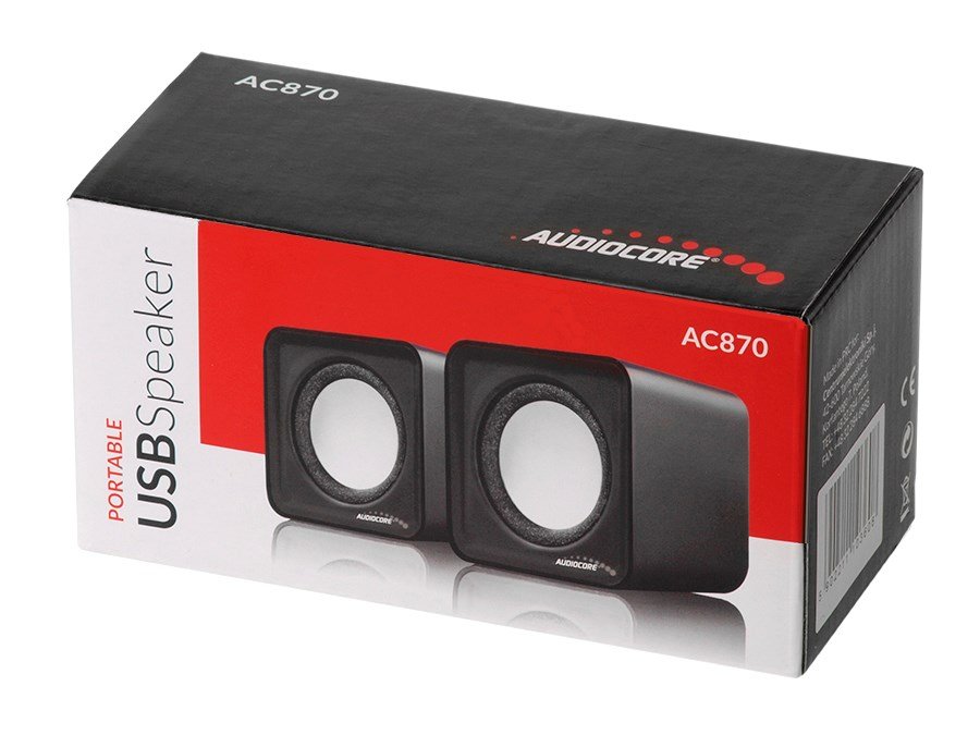 Audiocore AC870 B 2-vejs 3 W Sort, Gr Ledningsfrt #5