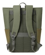 Rivacase Eden rygs�k Rejserygs�k Oliven PU-l�der, Polyester, Genanvendt polyethylenterephthalat (rPET) #7