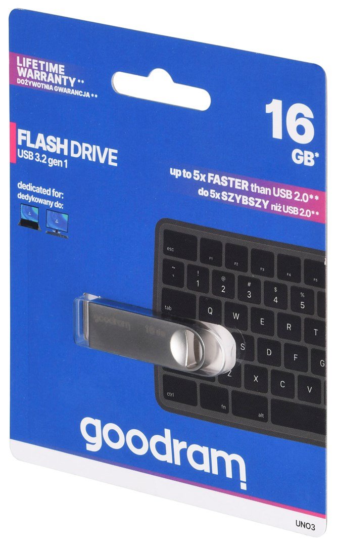 Goodram USB UNO3-0160S0R11 USB-ngle 16 GB USB Type-A 3.2 Gen 1 (3.1 Gen 1) Slv #4