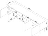 Cama 4D RTV-skab PALAZZO BIS 201x40x60 sort mat #4