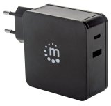 Manhattan 180214 oplader til mobil enhed Netbook, Tablet Sort Vekselstrm Indendrs #5
