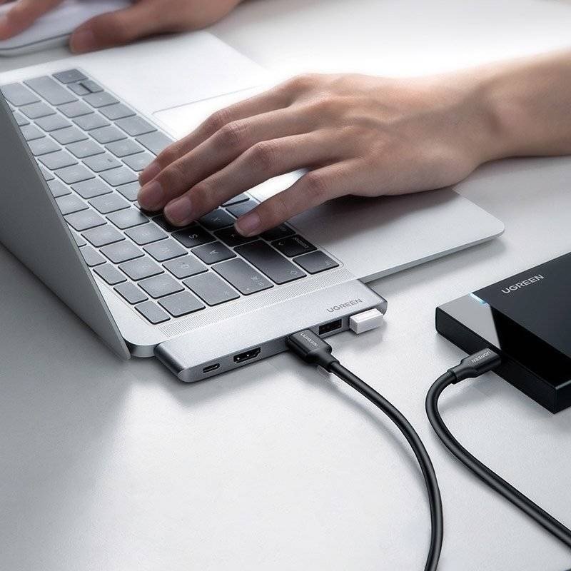 Ugreen 60559 dockingstation USB 3.2 Gen 1 (3.1 Gen 1) Type-C S�lv #4