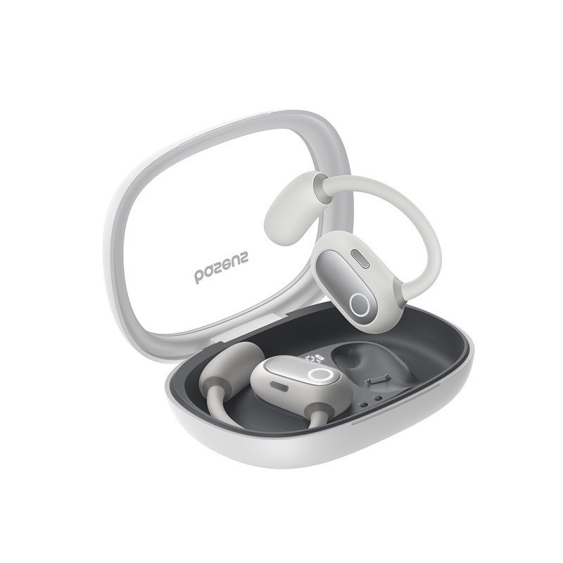 Baseus Eli Fit Open- Ear Headset Trdls forbindelse/musik USB Type-C Bluetooth Hvid #1