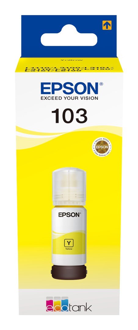 Epson 103 blkpatron 1 stk Original Gul #1
