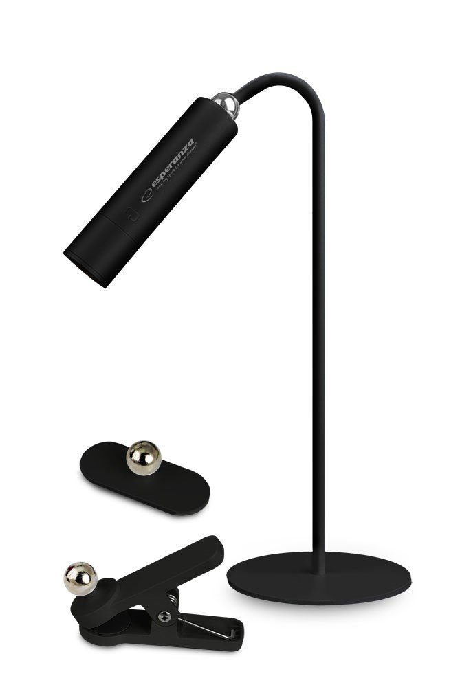 Esperanza ELD118K LED-skrivebordslampe 3-i-1 Sort #5